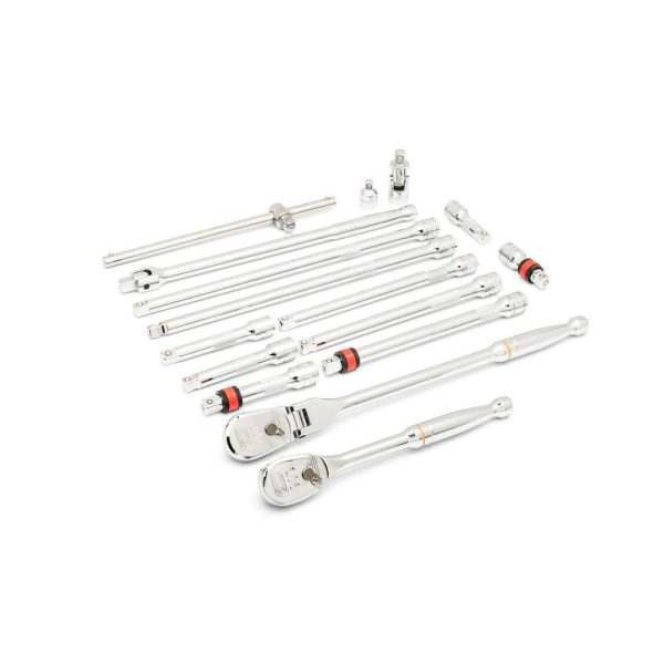 1008035635 1/2 in. 90T Ratchet and Drive Tool Set with EVA Foam Tray (16-Piece)