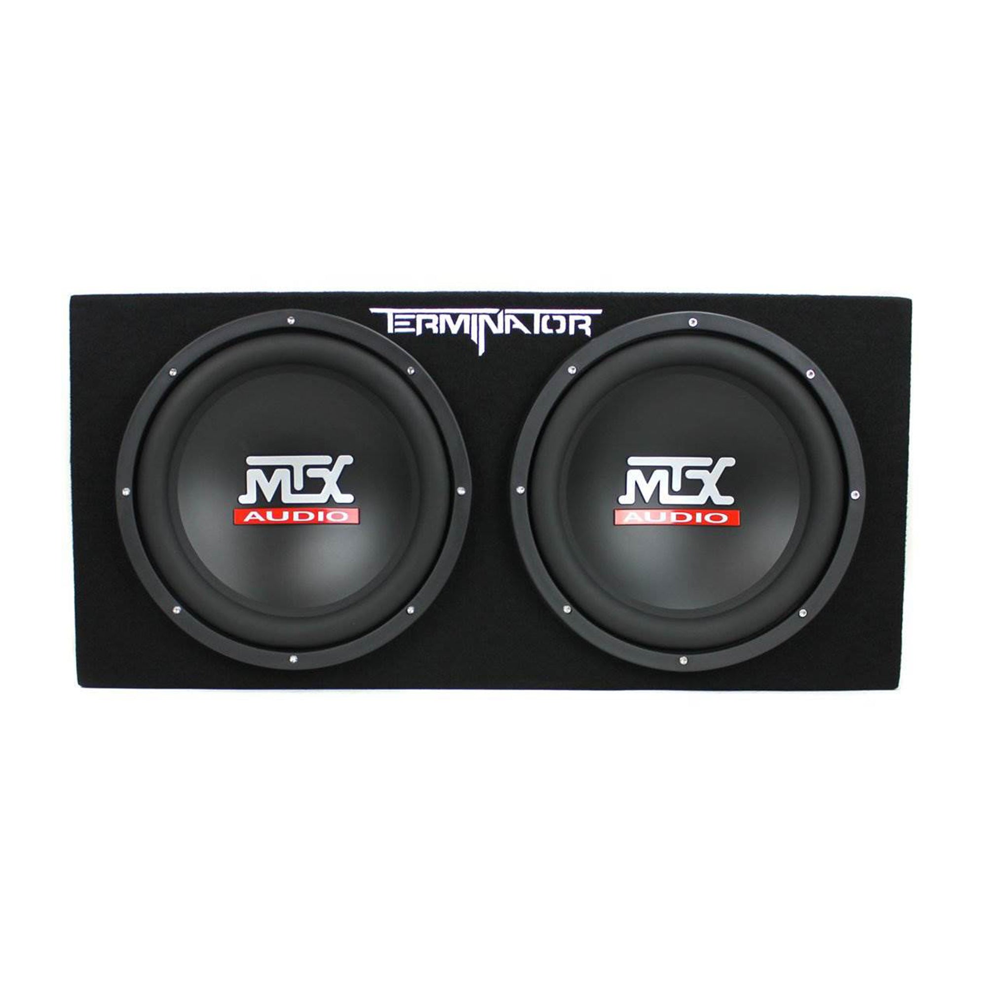 12 1200W Dual Loaded Car Subwoofers + Box +  1500W Amp + Kit
