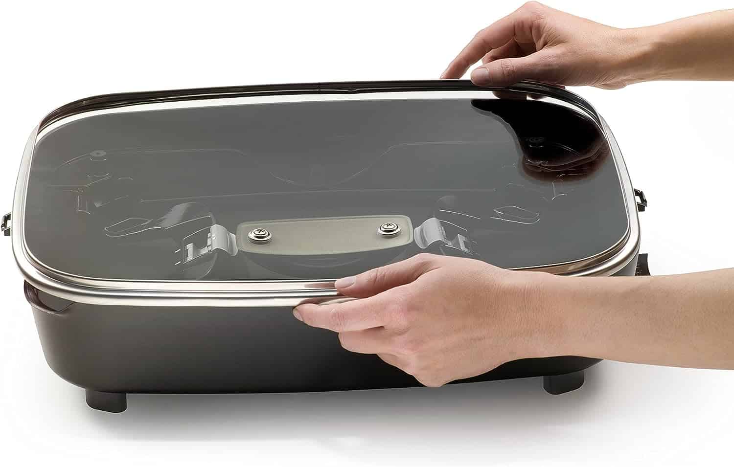 06857 16-inch Electric Foldaway Skillet, Black