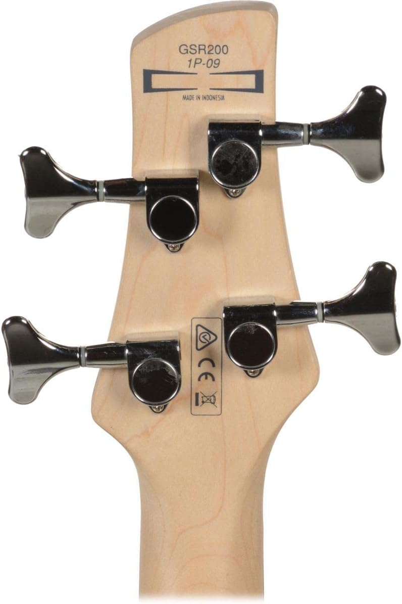 Ibanez GSR200 4-String Electric Bass Guitar, Pearl White, Right Handed, Basswood Body, Rosewood Fretboard