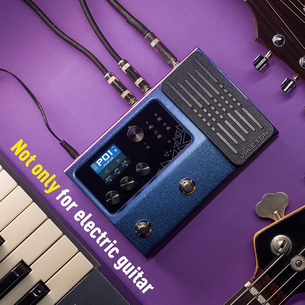 Valeton GP-200 Multi-Effects Guitar/Bass Pedal with Amp Modeling, IR Cab Simulation, MIDI, USB Interface