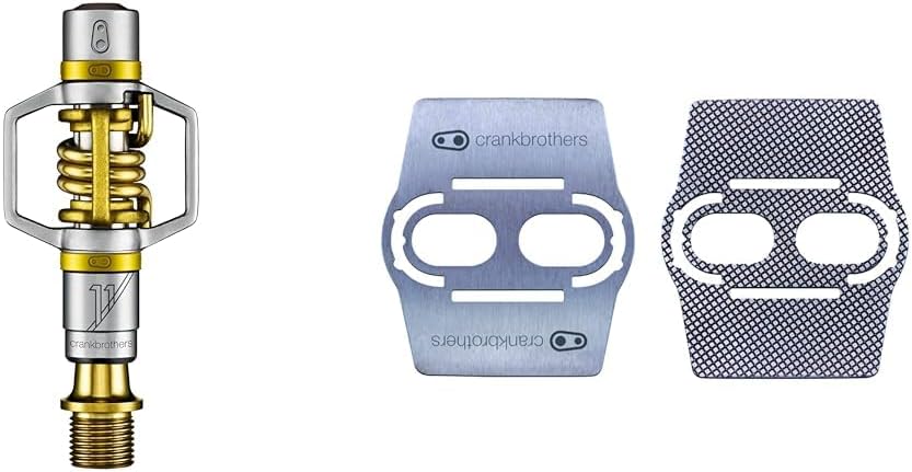 Crankbrothers Eggbeater 11 Titanium Road Bike Pedals, Gold, Lightweight, Unisex Adult