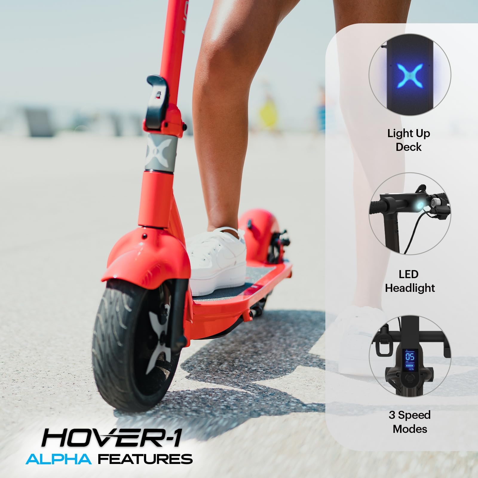Hover 1 Electric Scooter Display High Grip