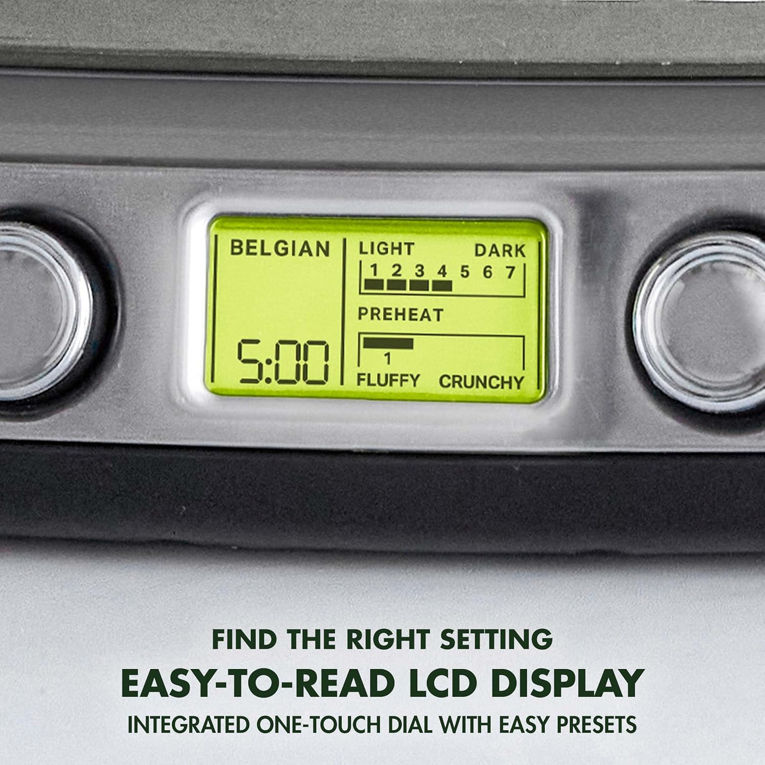 Elite 4-Square Belgian & Classic Waffle Iron, Healthy Ceramic Nonstick Aluminum Dishwasher Safe Plates, Adjustable Shade/Crunch Control, Wont Overflow, Easy Cleanup Breakfast,