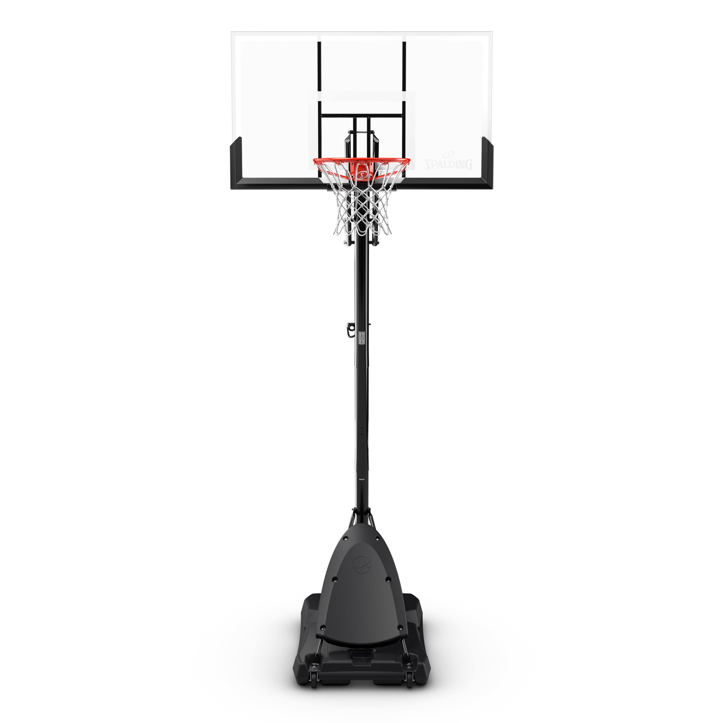 Spalding 54 inch Shatter-proof Polycarbonate Exacta Height® Portable Basketball Hoop System