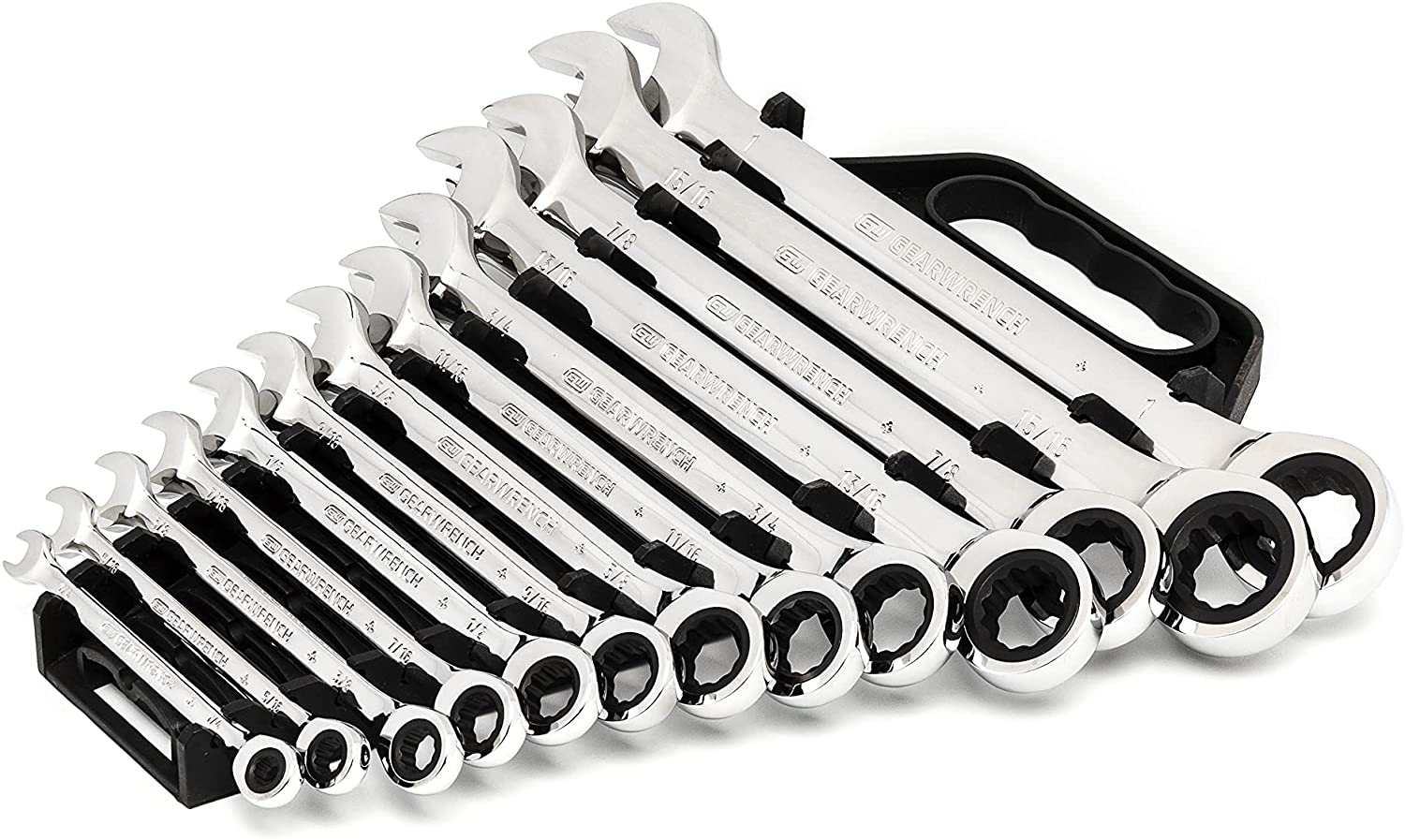 GEARWRENCH 12 Point Ratcheting Combination Wrench Set