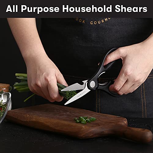 19-Piece Premium Kitchen Knife Set With Wooden Block | Master Maison German Stainless Steel Cutlery With Knife Sharpener & 8 Steak Knives