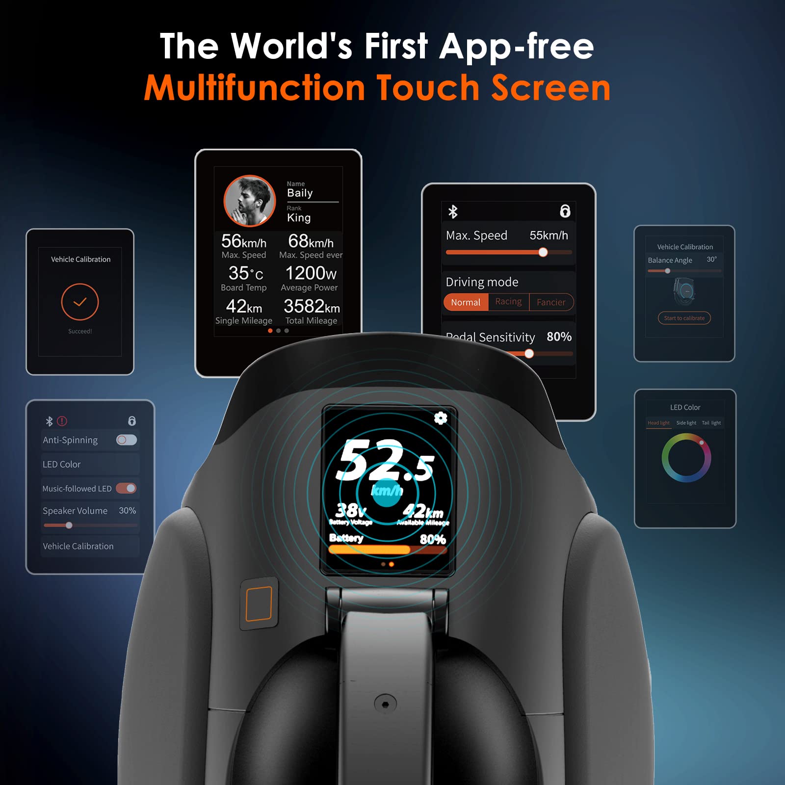 INMOTION V12 Electric Self balancing Touchscreen