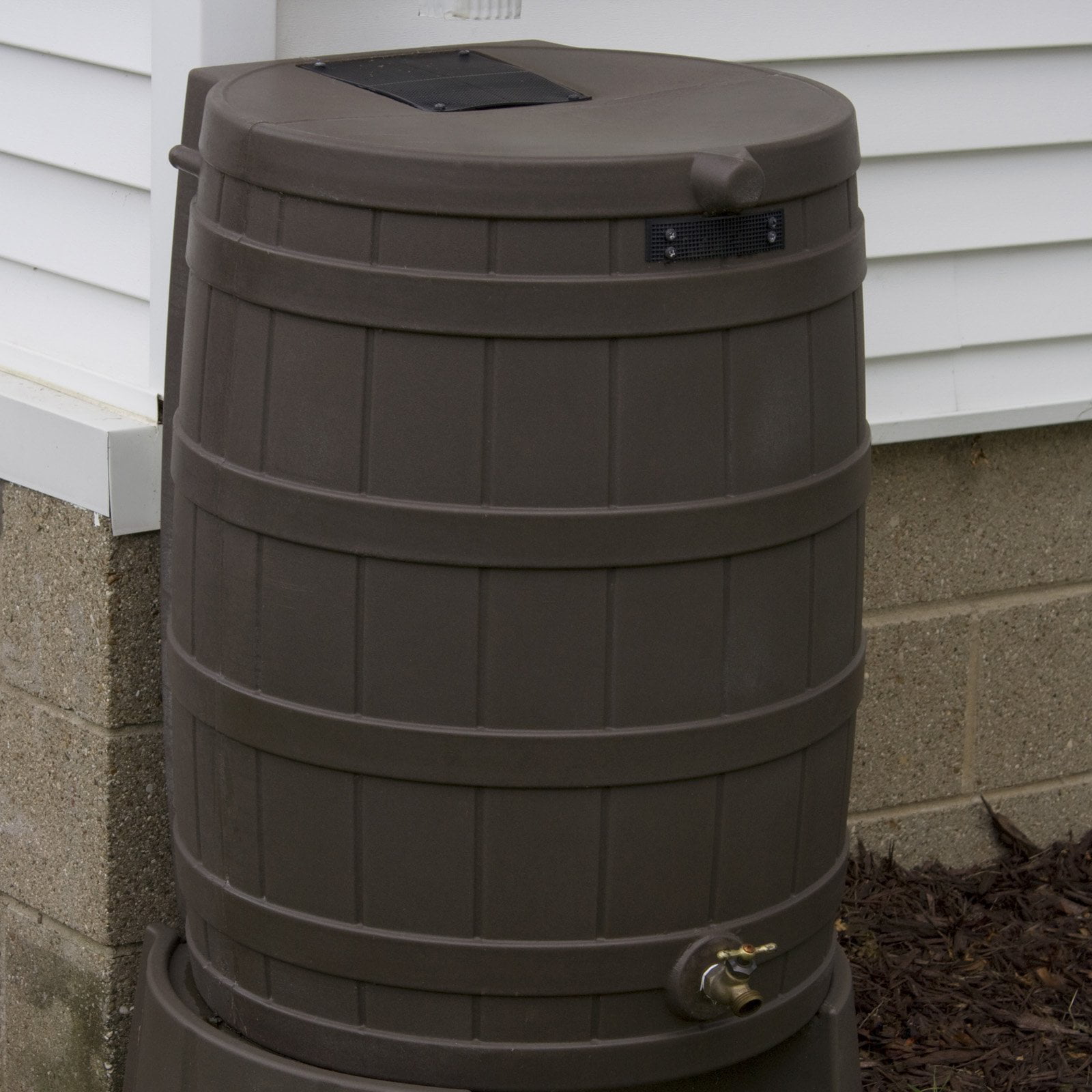 50 Gallon  Flat Back Rain Barrel