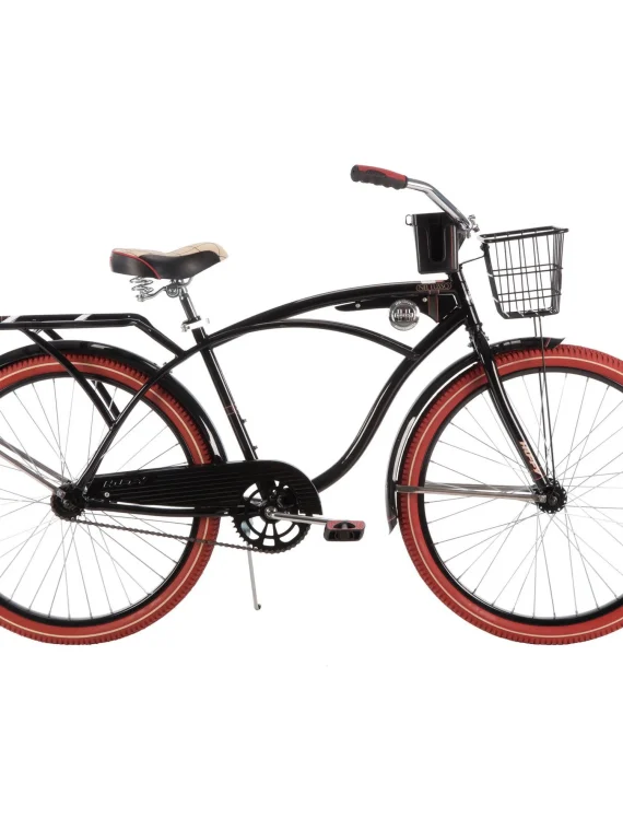 Huffy 26 In. Nel Lusso Men’s Cruiser Bike, Black