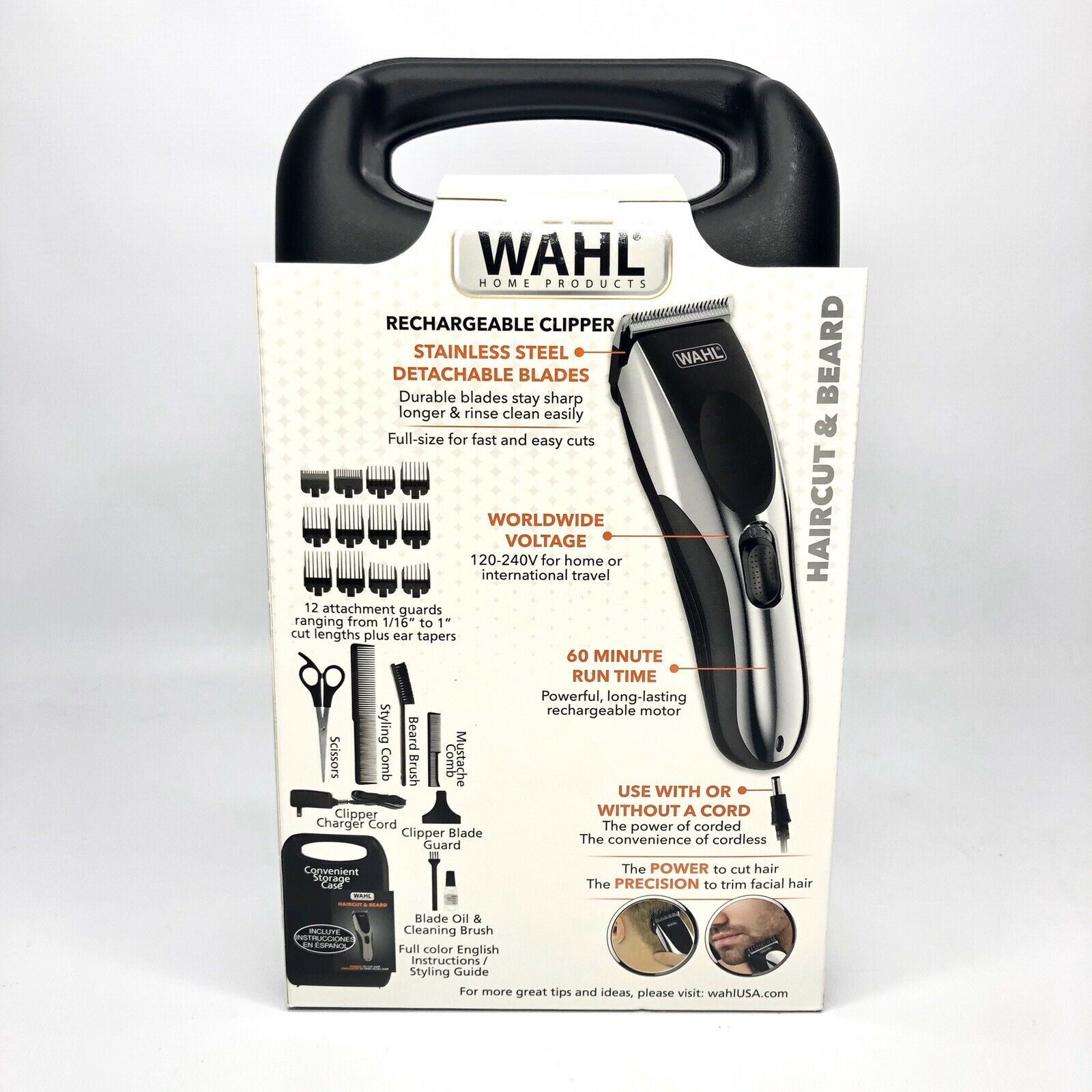 Wahl Clippers Haircut, Beard Trimmer, Cordless/Cord 22 Piece Kit – 9639-2201