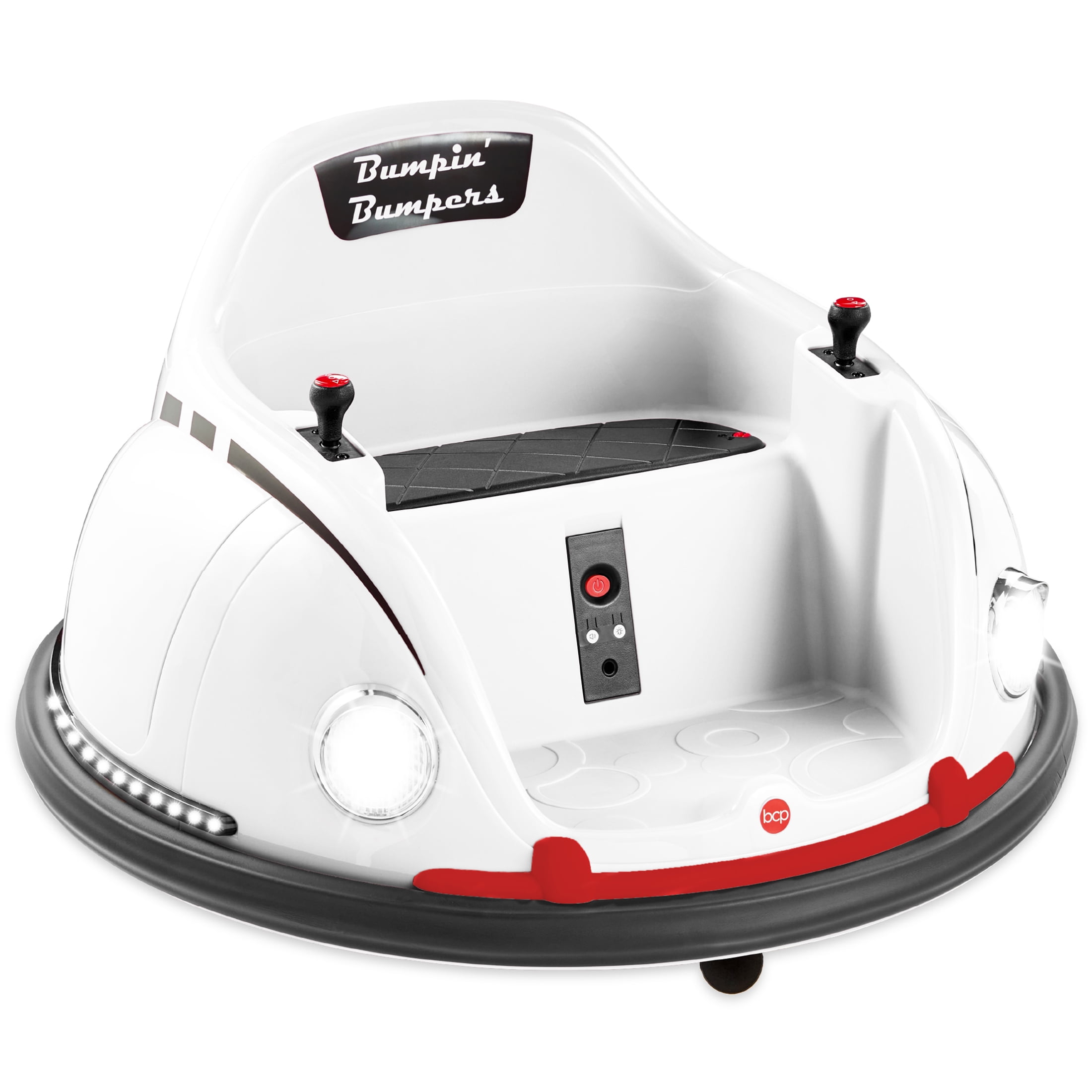 Best Choice Products 6V Kids Ride On Bumper Car Toy w/ Remote Control, Harness, Lights, 360 Degree Spin - Pink