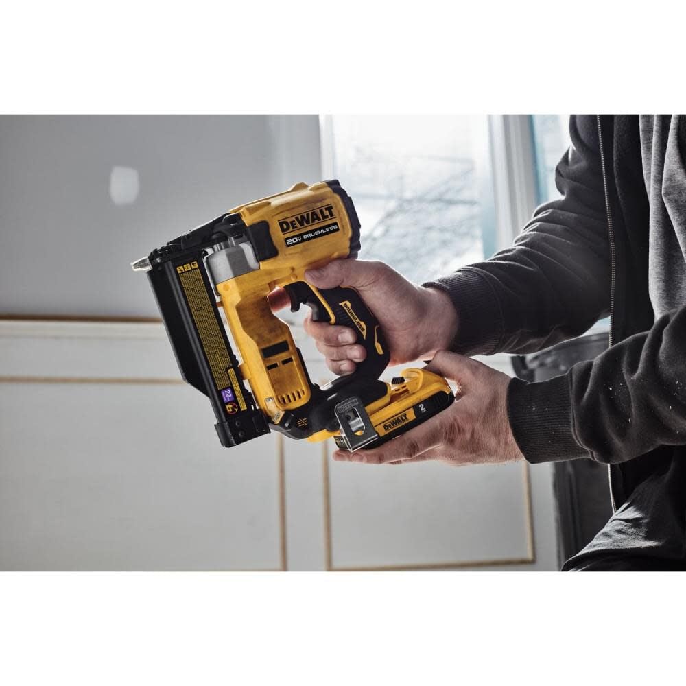 ATOMIC Compact Series 20V MAX Pin Nailer 23 Gauge Kit DCN623D1 from