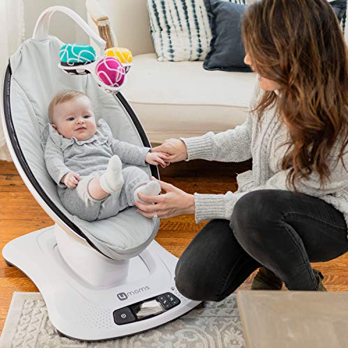 4moms? mamaRoo 4 Multi-MotionTM Baby Swing, Bluetooth Baby Rocker with 5 Unique Motions