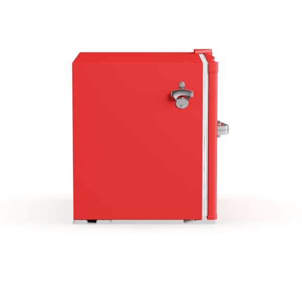 , 1.6 Cu ft Retro Dry Erase Compact Refrigerator With Side Bottle Opener, (EFR177), Red