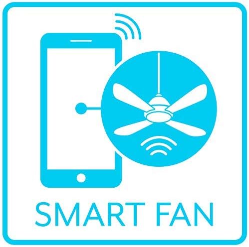 Minka-Aire Sleek 60′′ Ceiling Fan, Soft Brass/White, LED, Smart Remote/App Control, Energy Star Certified