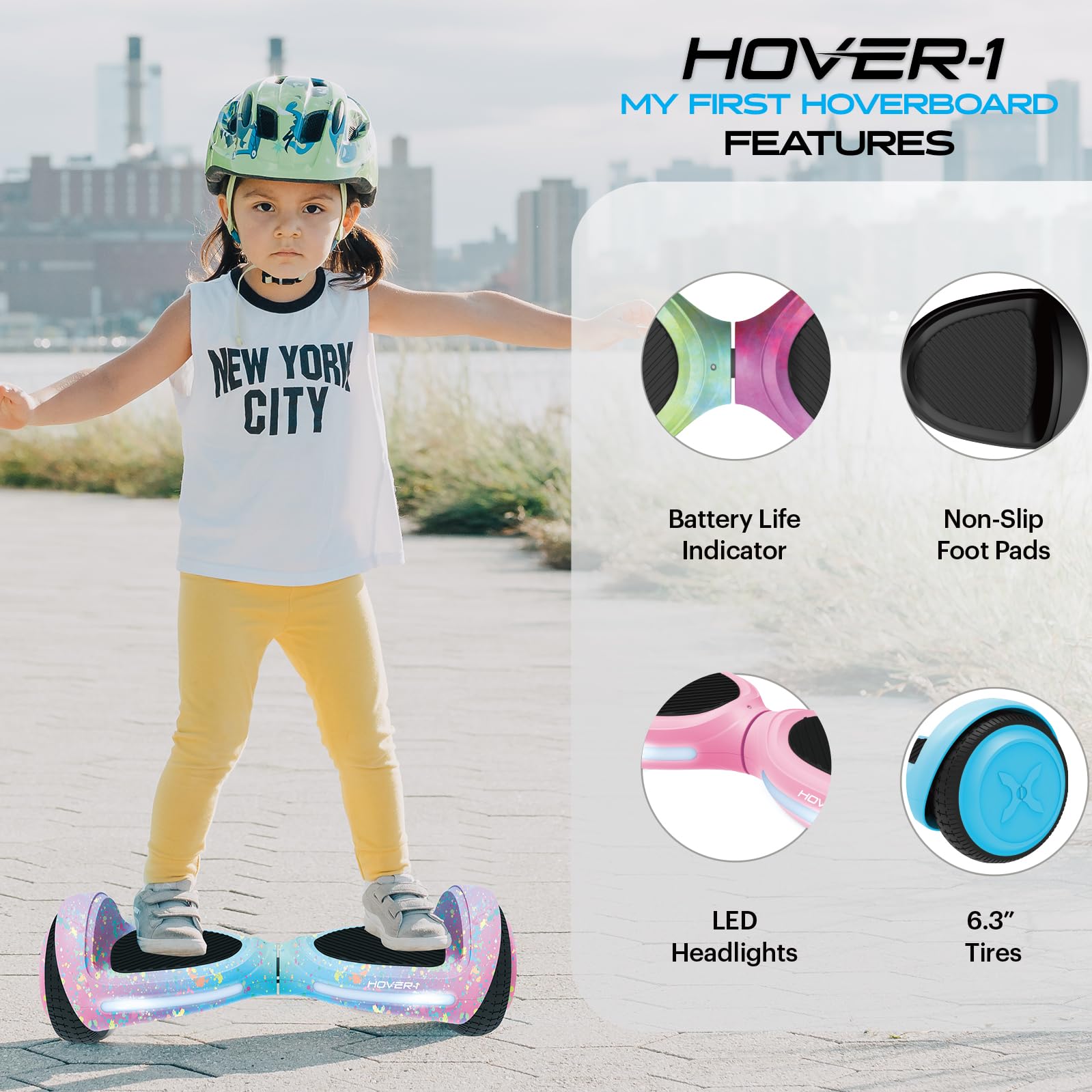 Hover 1 Hoverboard Electric Self Balancing Headlights
