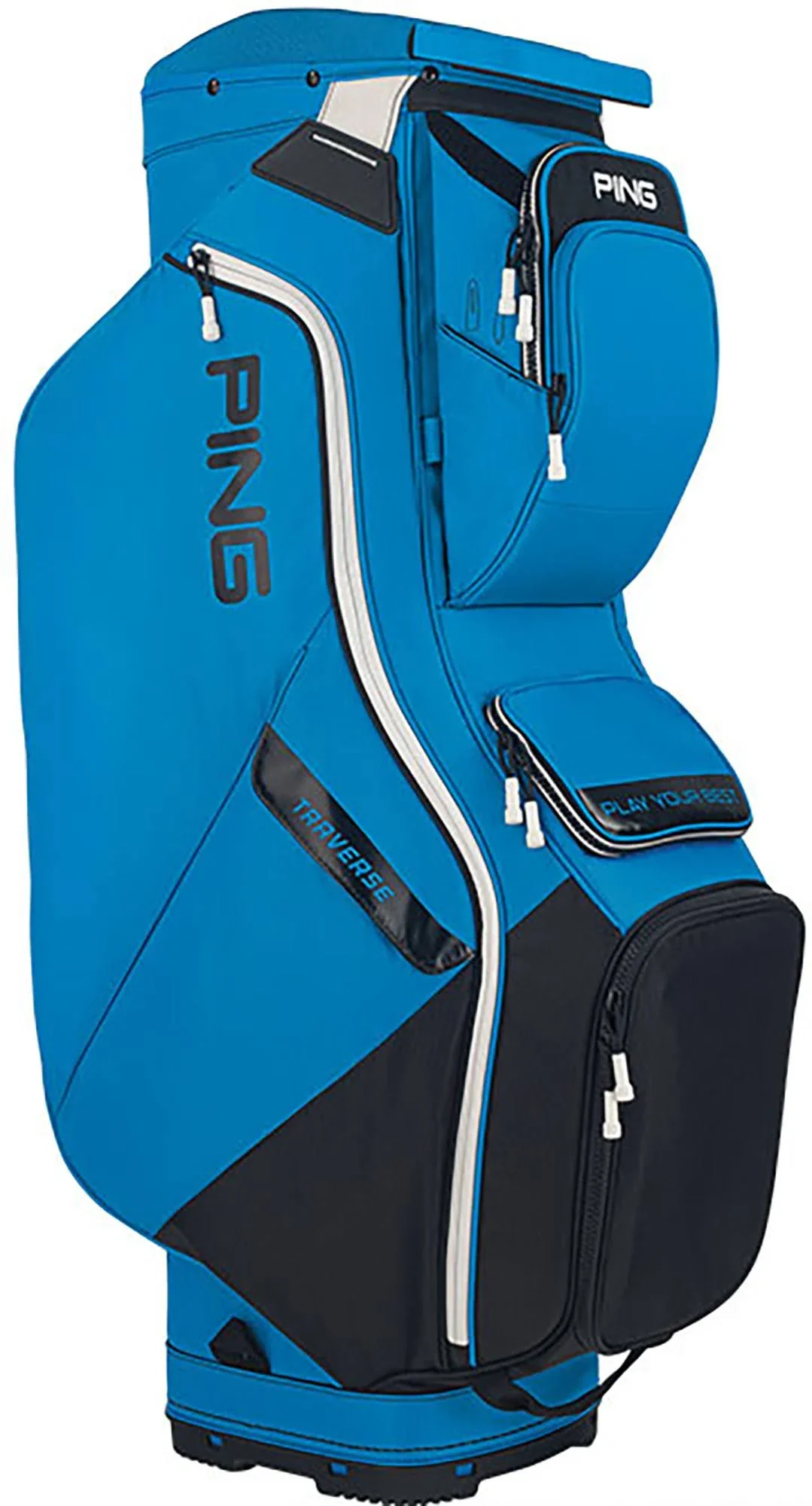 Ping Traverse Cart Bag - Navy White Red