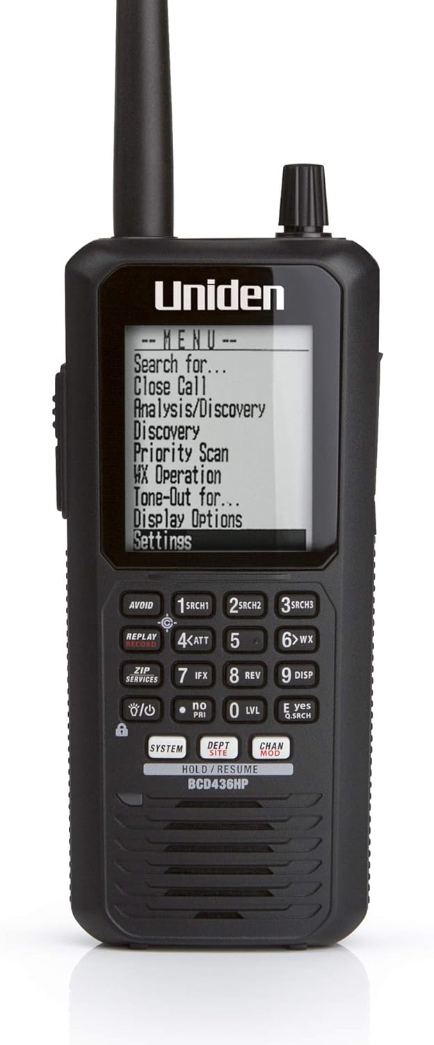 BCD436HP HomePatrol Series Digital Handheld Scanner. Simple Programming, S.A.M.E. Emergency/Weather Alert, Covers USA and Canada