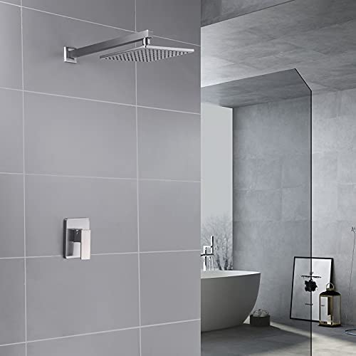 KES Black Shower Faucet Shower Valve Rain Shower