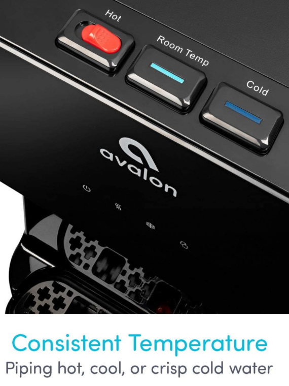 Avalon Bottom Loading Water Cooler Water Dispenser With BioGuard, 3 Temperature Settings