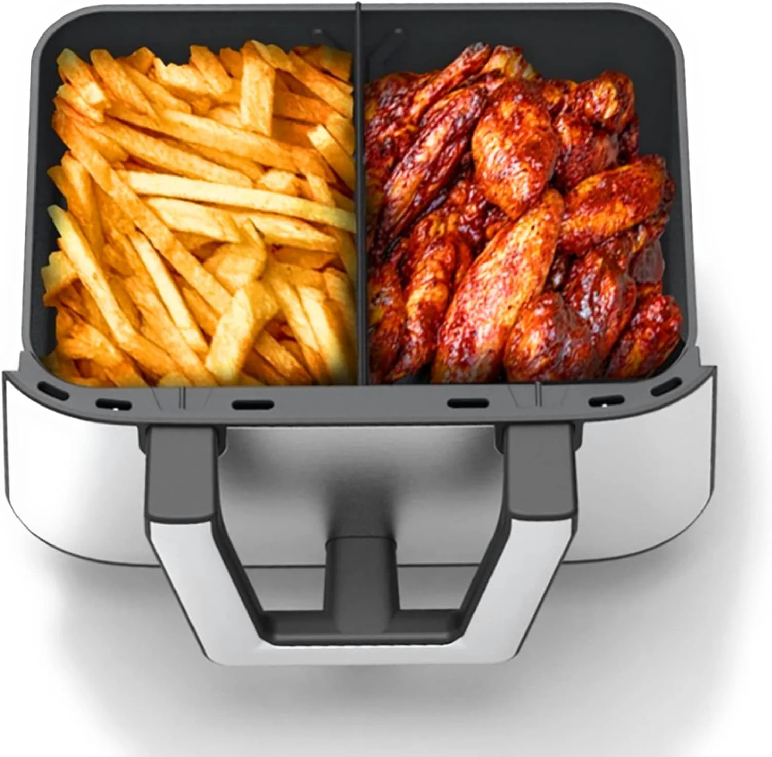 Bella Pro Series - 9-qt. Digital Air Fryer with Dual Flex Basket - Stainless Steel