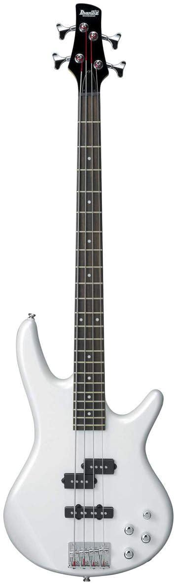 Ibanez GSR200 4-String Electric Bass Guitar, Pearl White, Right Handed, Basswood Body, Rosewood Fretboard