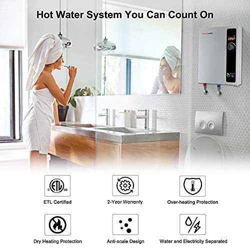 thermomate Electric Tankless Water Heater, 11kW at 240 Volt, On Demand Instant Hot Water Heater