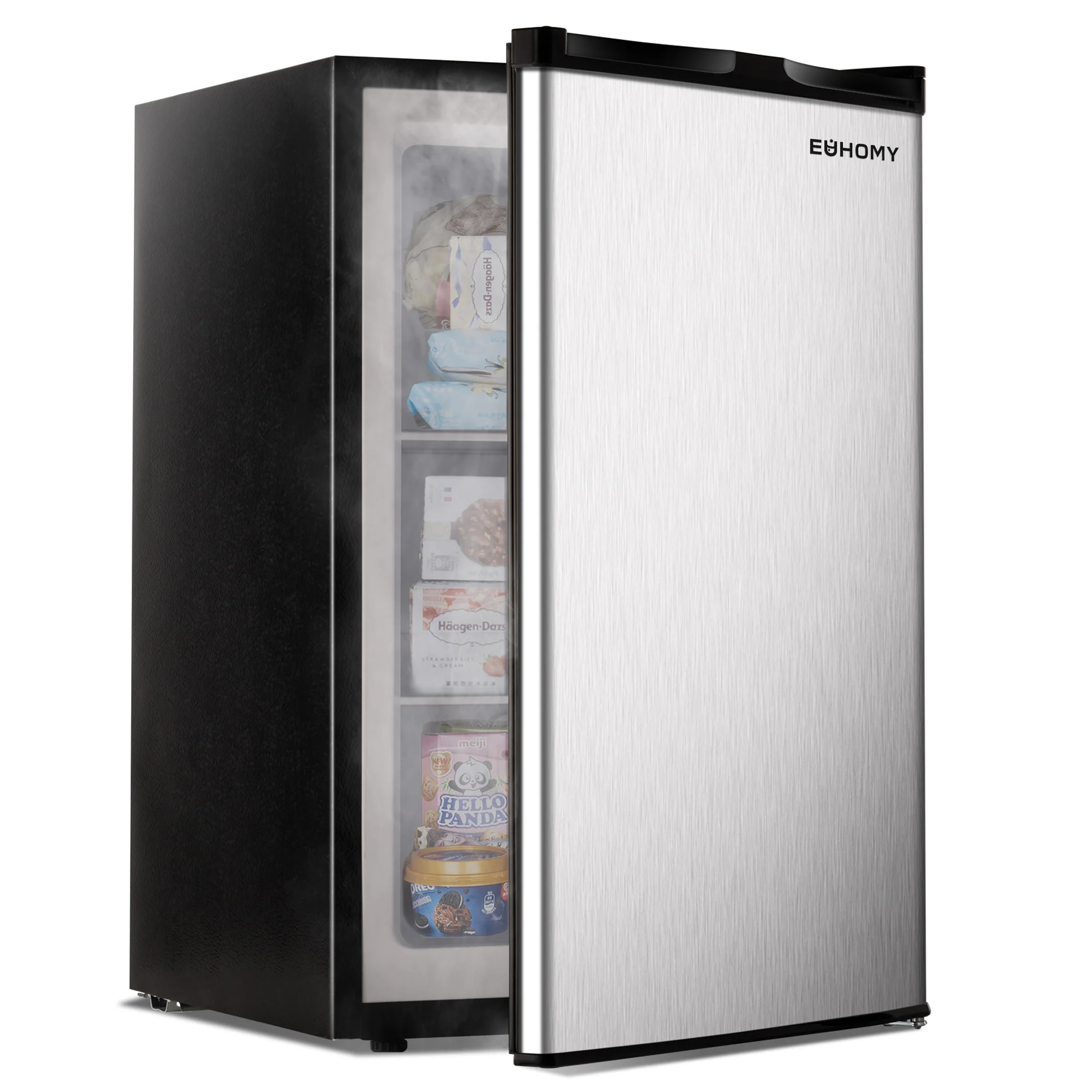 EUHOMY Compact Mini Freezer, Upright freezer Rapid Cooling