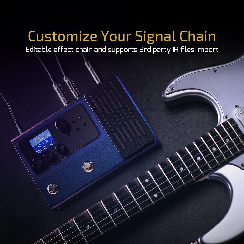 Valeton GP-200 Multi-Effects Guitar/Bass Pedal with Amp Modeling, IR Cab Simulation, MIDI, USB Interface