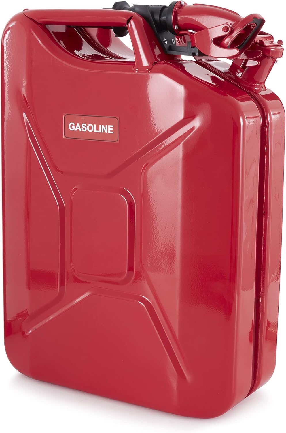 Wavian Jerry Can 20L Red – CARB Compliant, Durable Gasoline Container with Spout