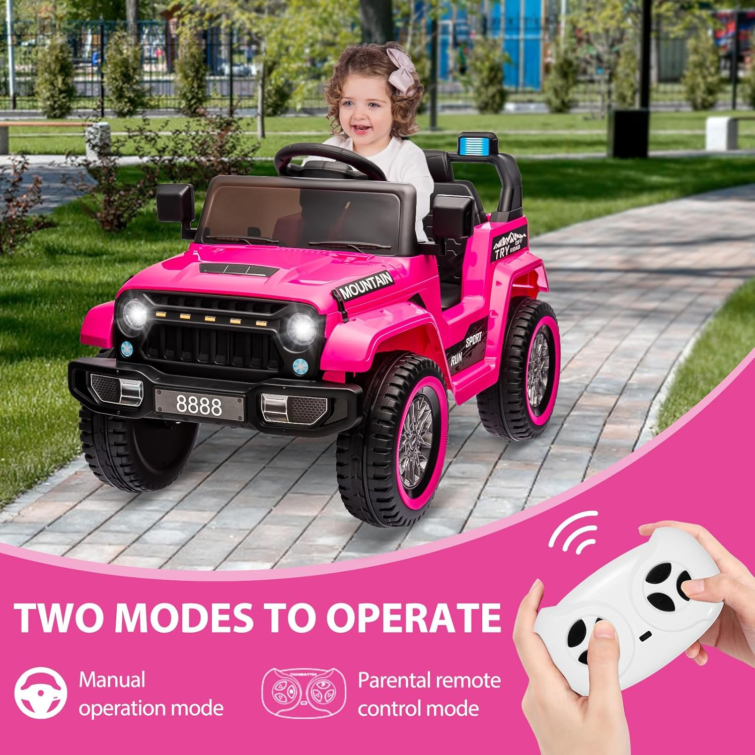 Kids Ride on Truck Car, 12V Battery Powered Electric Car W/Parent Remote Control
