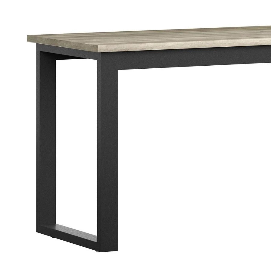 Apex Desk and File Cabinet, Weathered Oak