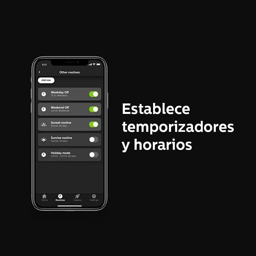 Philips Hue White Ambiance G40 LED Bulb 4-Pack, 550LM, E26, Smart Home Compatible with Alexa & Google Assistant