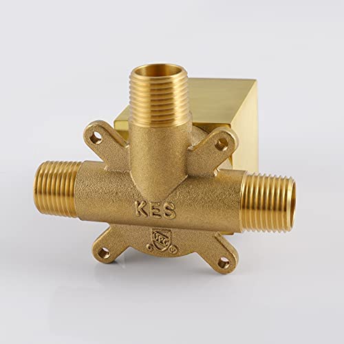 KES Black Shower Faucet Shower Valve Rain Shower