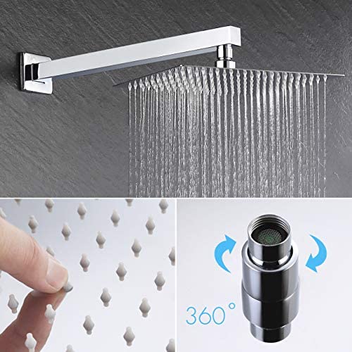 KES Shower System 12 Inch Rain Shower Head