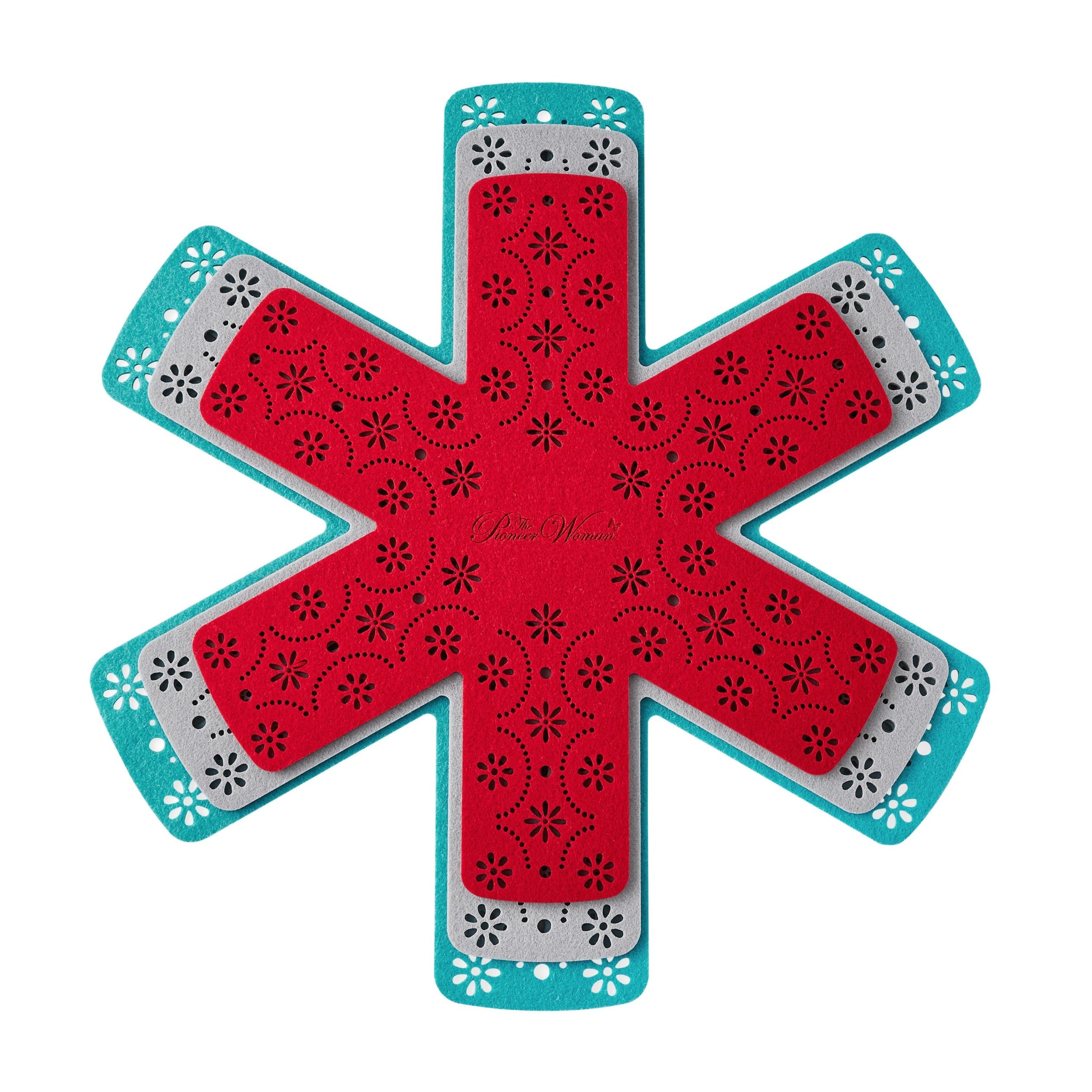 The Pioneer Woman Prairie Signature 12-Piece Cast Aluminum Cookware Set, Charcoal Speckle