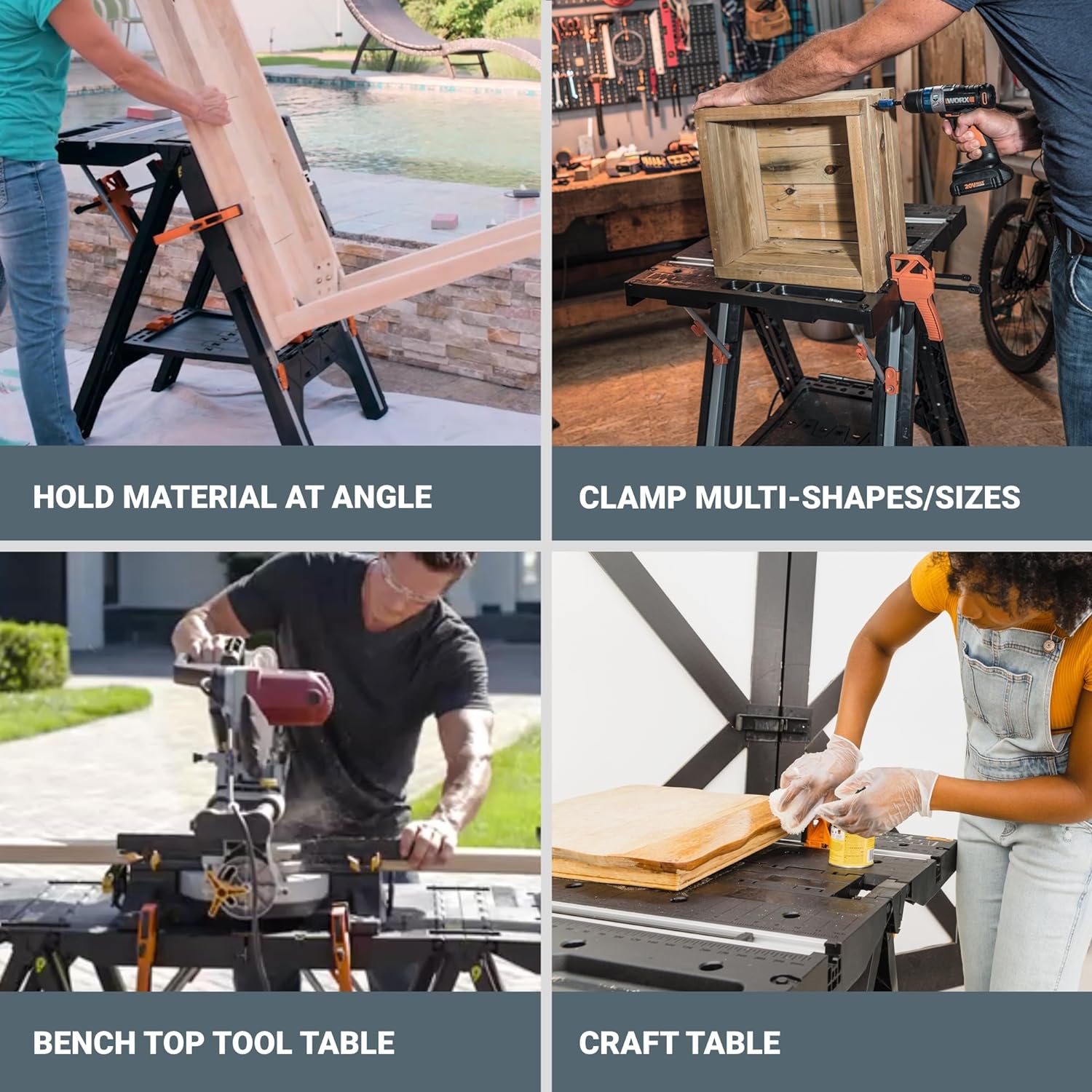 WORX – Pegasus Folding Work Table & Sawhorse