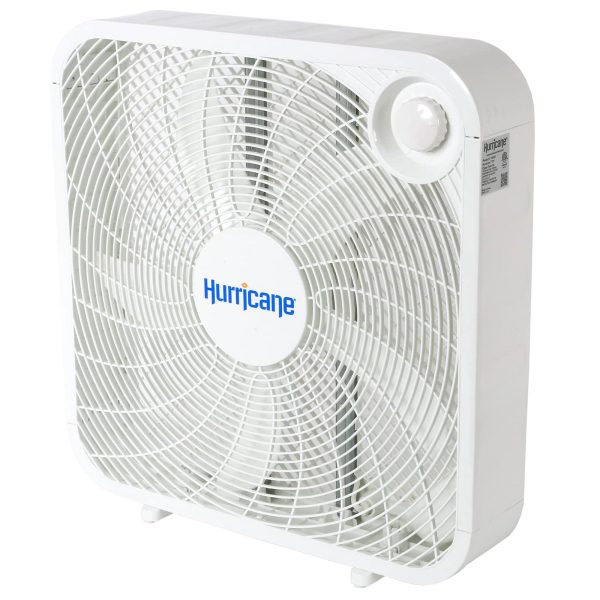 20 Classic Series Floor Box Fan with 3 Speed Settings, 10 Pack, White