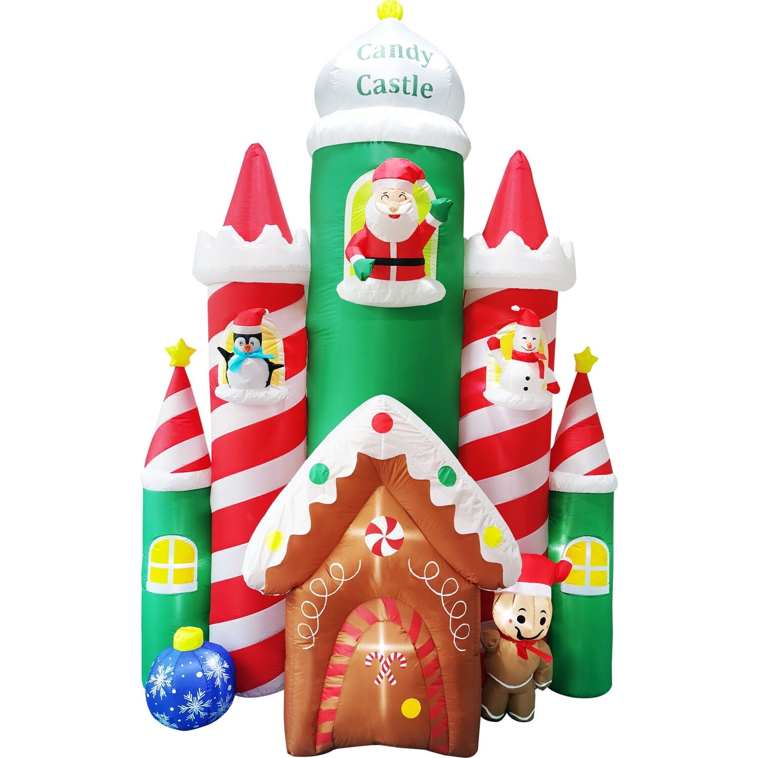 Fraser Hill Farm 10ft Inflatable Candy Castle w/ Lights