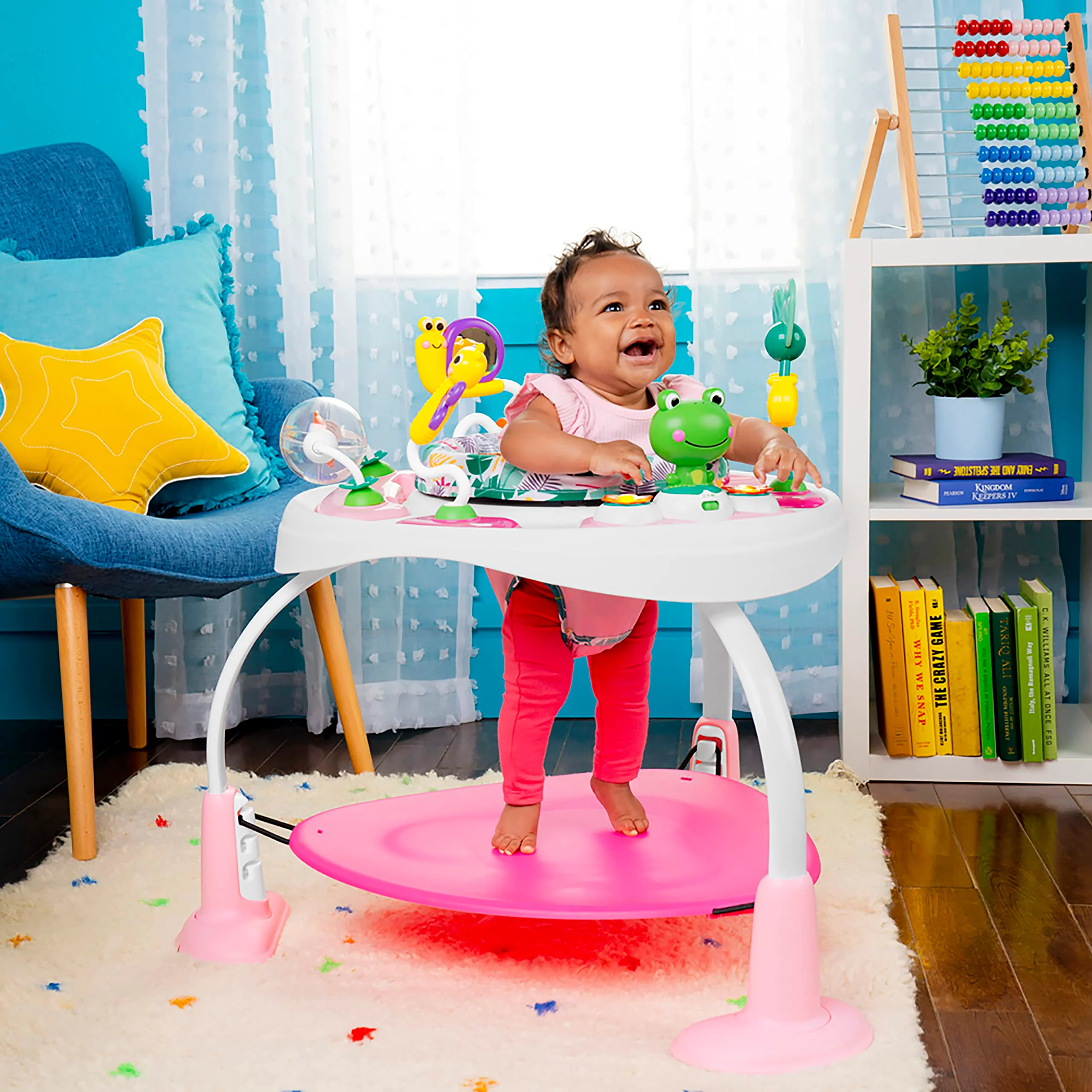 Bright Starts Bounce Bounce Baby 2-in-1 Activity Jumper & Table