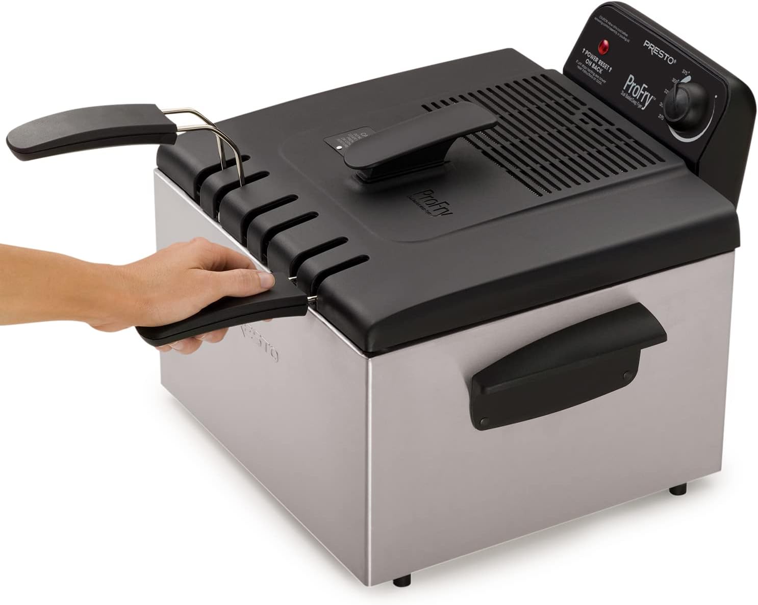 05466 Stainless Steel Dual Basket Pro Fry Immersion Element Deep Fryer