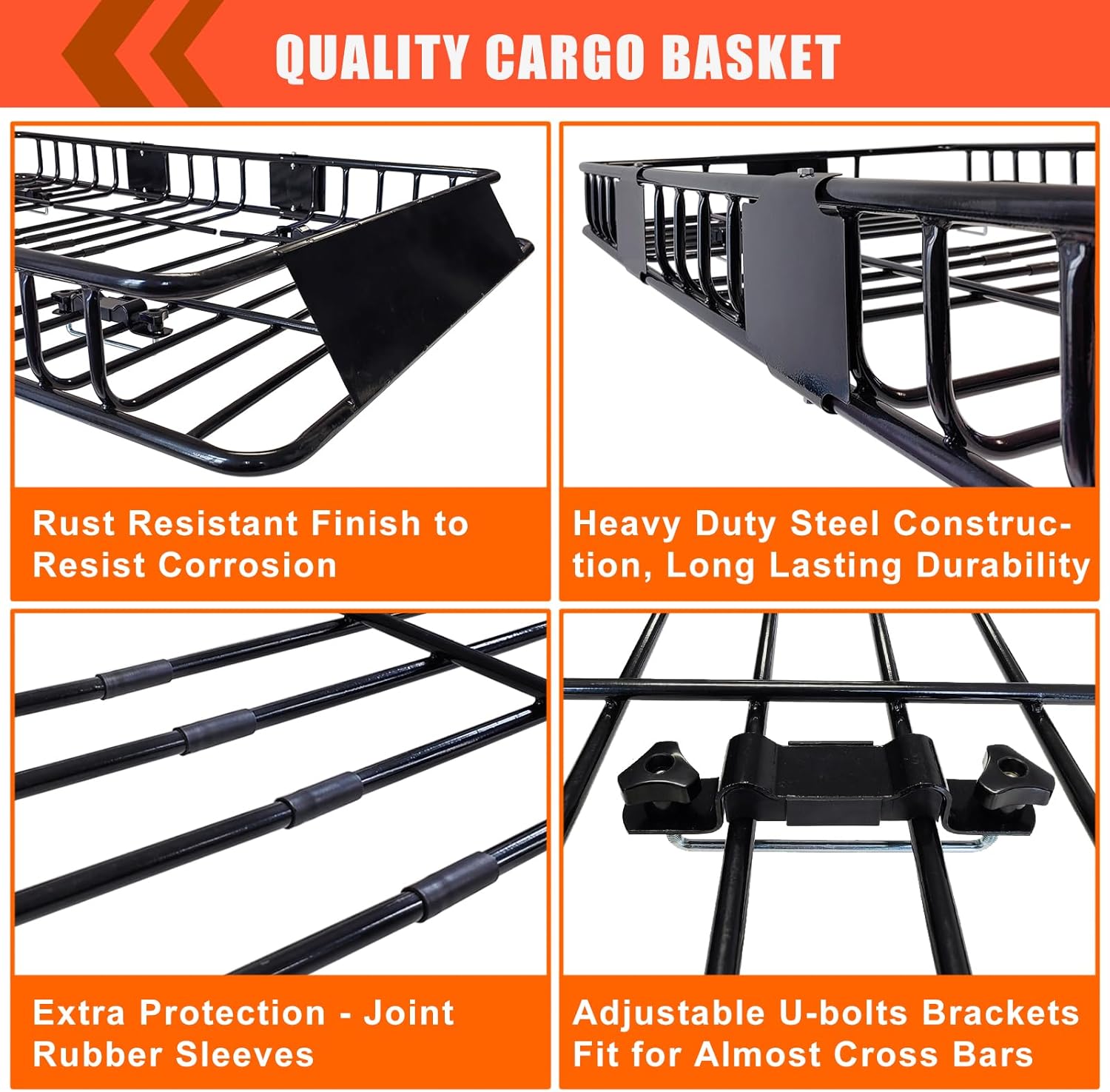 Folding hitch mounted cargo basket 60