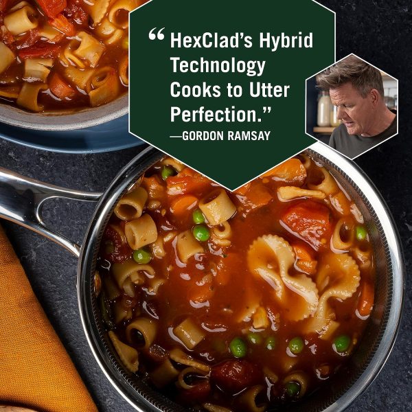 2 Quart Hybrid Nonstick Saucepan and Lid, Dishwasher and Oven Friendly, Compatible with All Cooktops