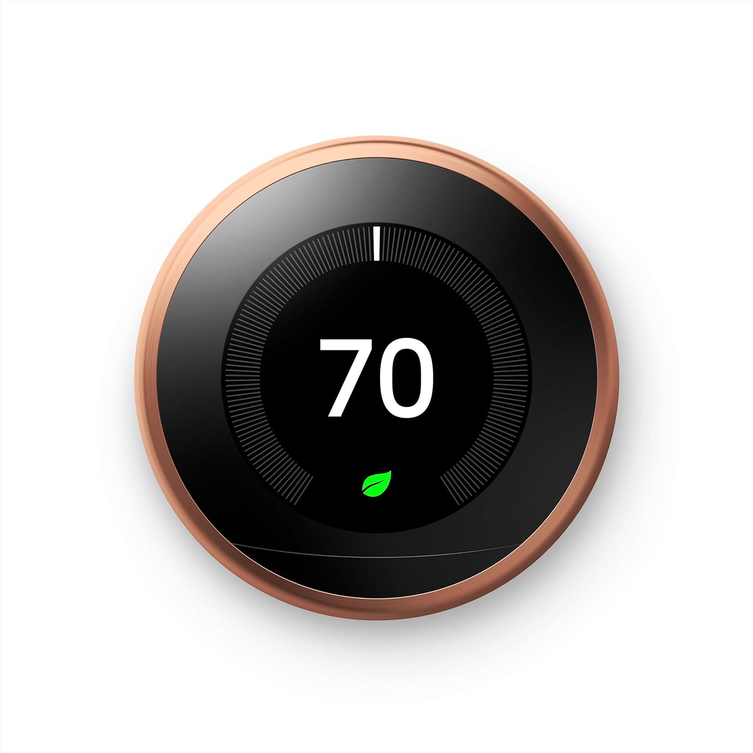 Nest 3rd Gen Learning Thermostat, Programmable Smart, Alexa Compatible, White, Wi-Fi, Energy Saving, Home Use
