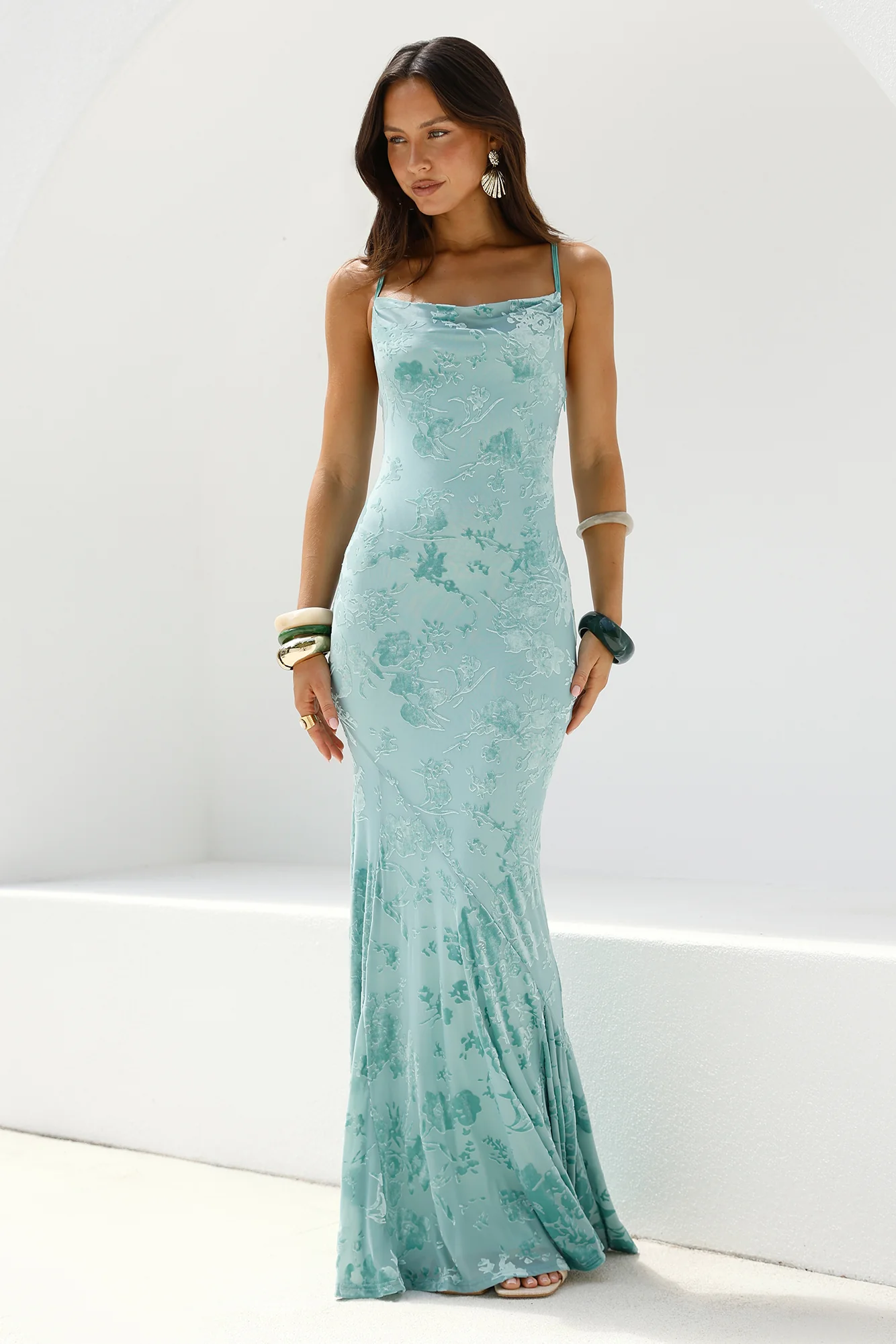 Fortune Flow Maxi Dress Sage