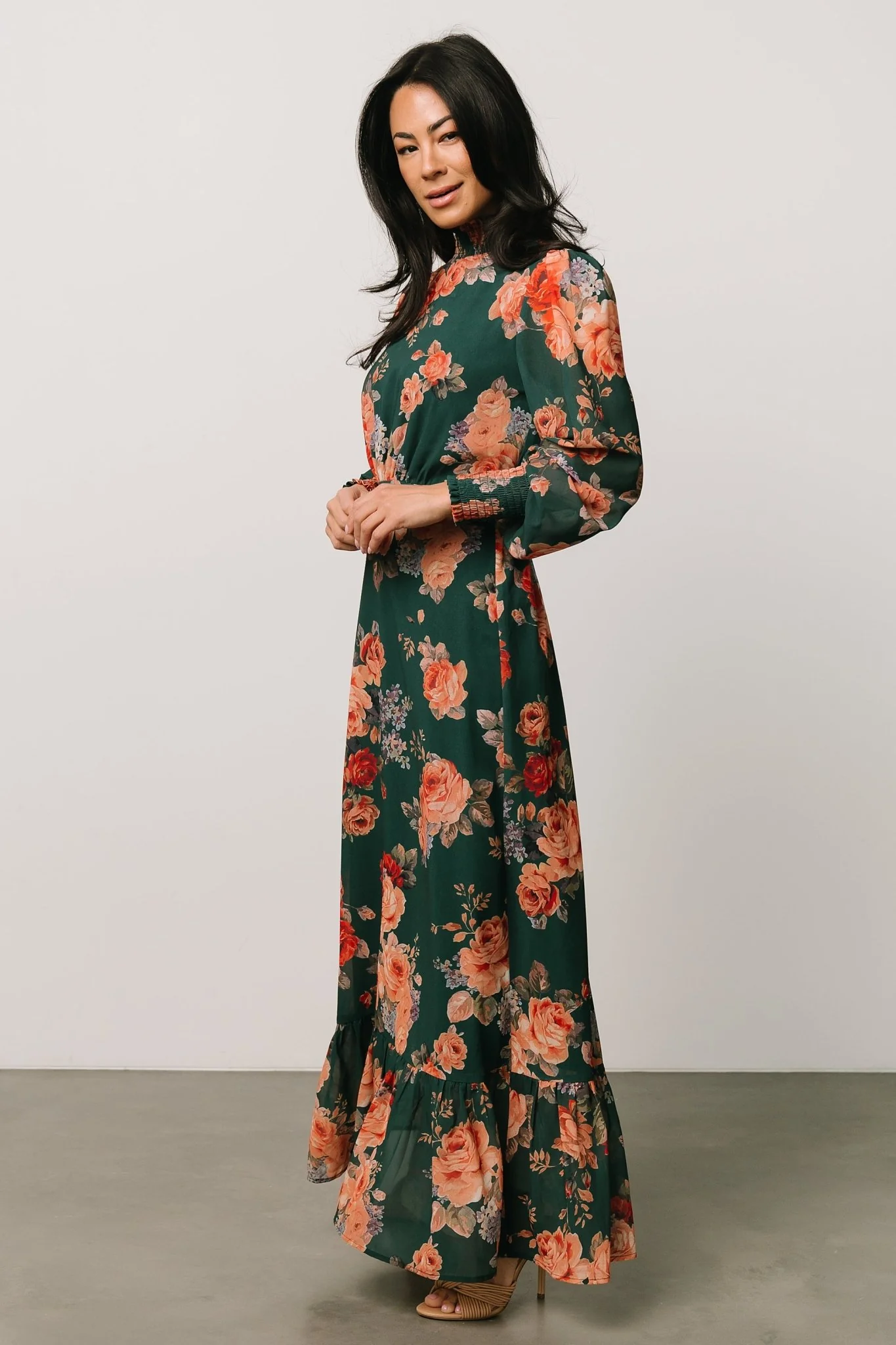 Luciana Maxi Dress | Green Multi