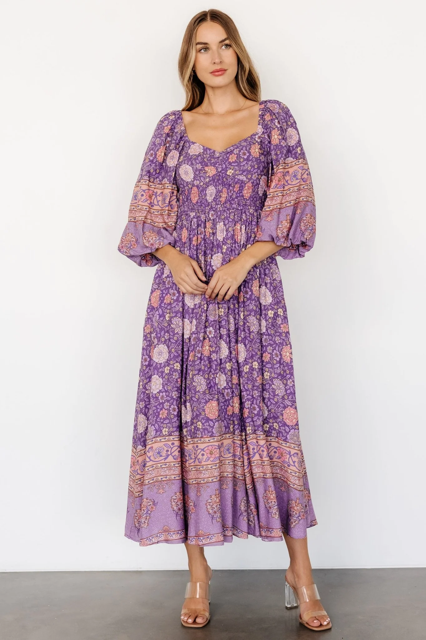 Trixie Dress | Purple Multi