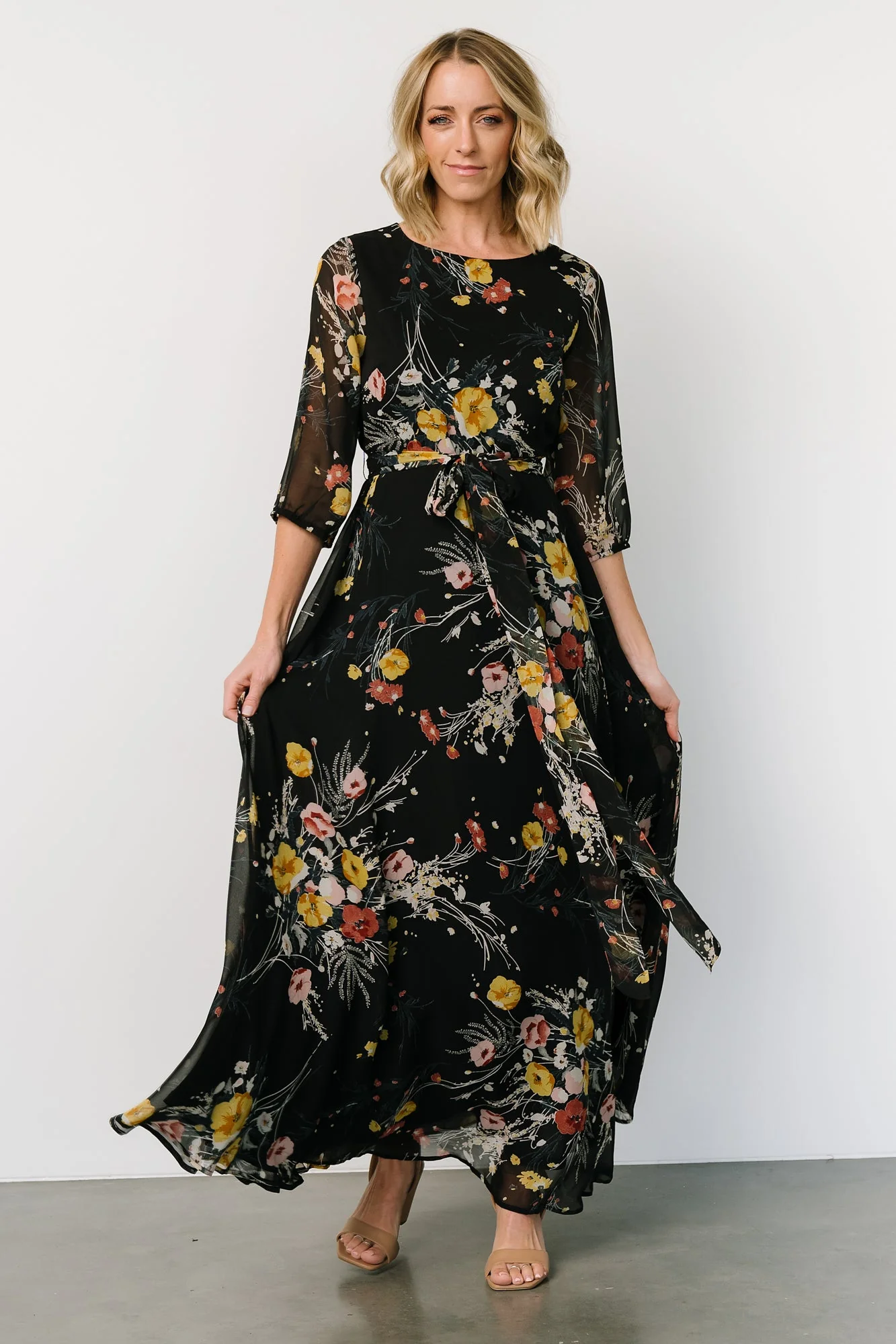 Rebecca Maxi Dress | Botanical Floral
