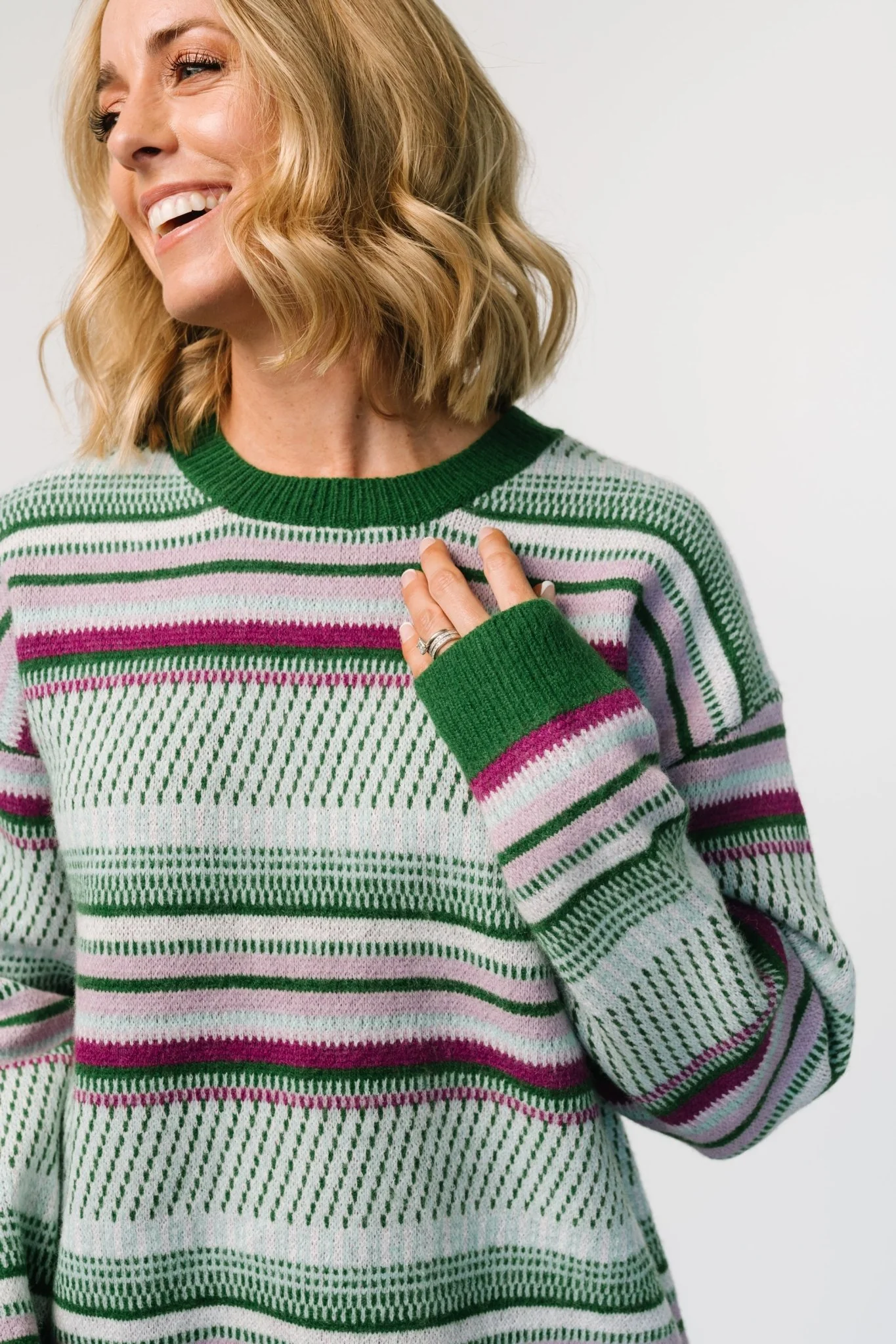 Holmes Sweater | Green Multi